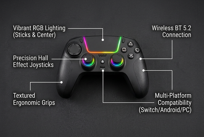 Xtrike Me GP-53 Wireless Gaming Controller – Bluetooth 5.2 Gamepad